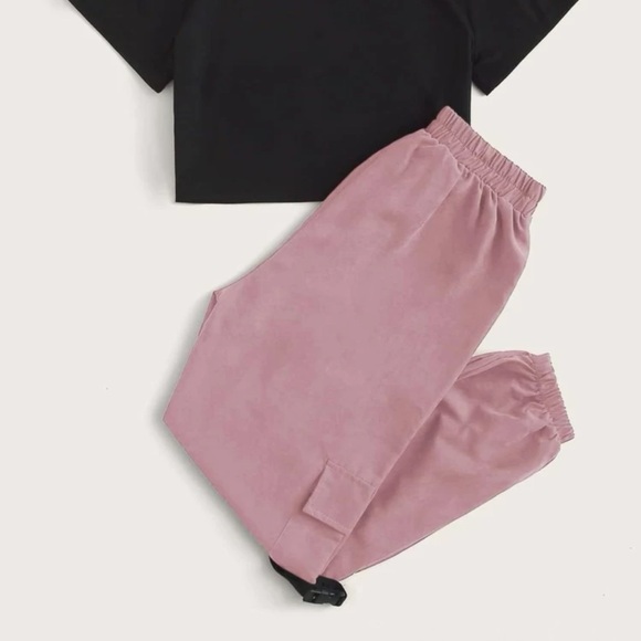 Drawstring Cargo Joggers - Picture 4 of 4